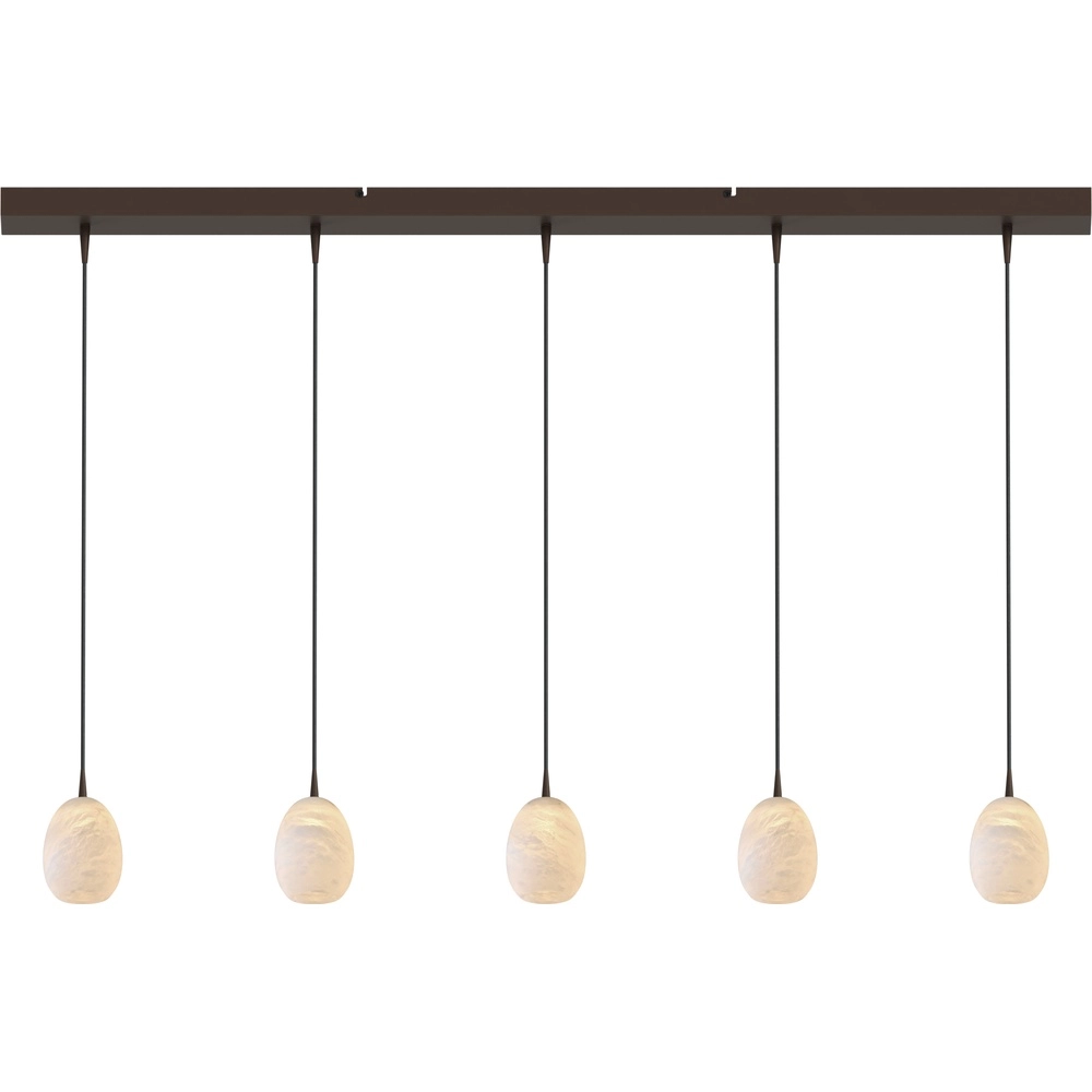Design pendant lamp Alta 5-light cocoa