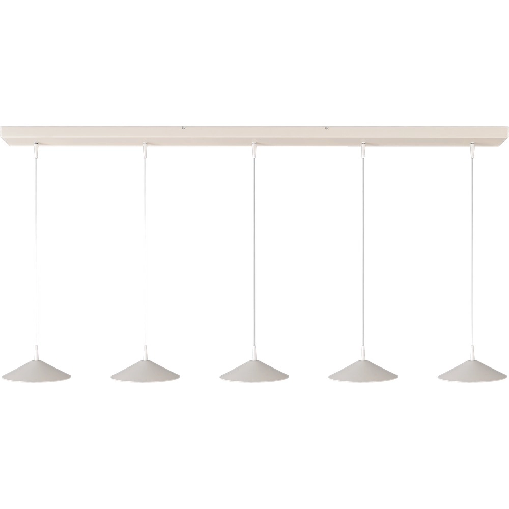 5-light pendant lamp Ceppo white Ø 22cm