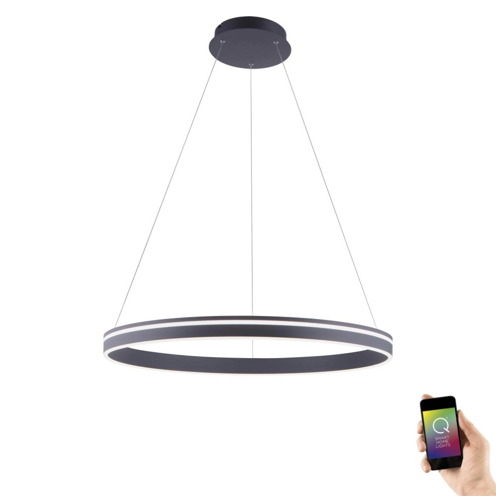 Smart pendant lamp Q-Vito Ø 80cm Paul Neuhaus 4012248336045