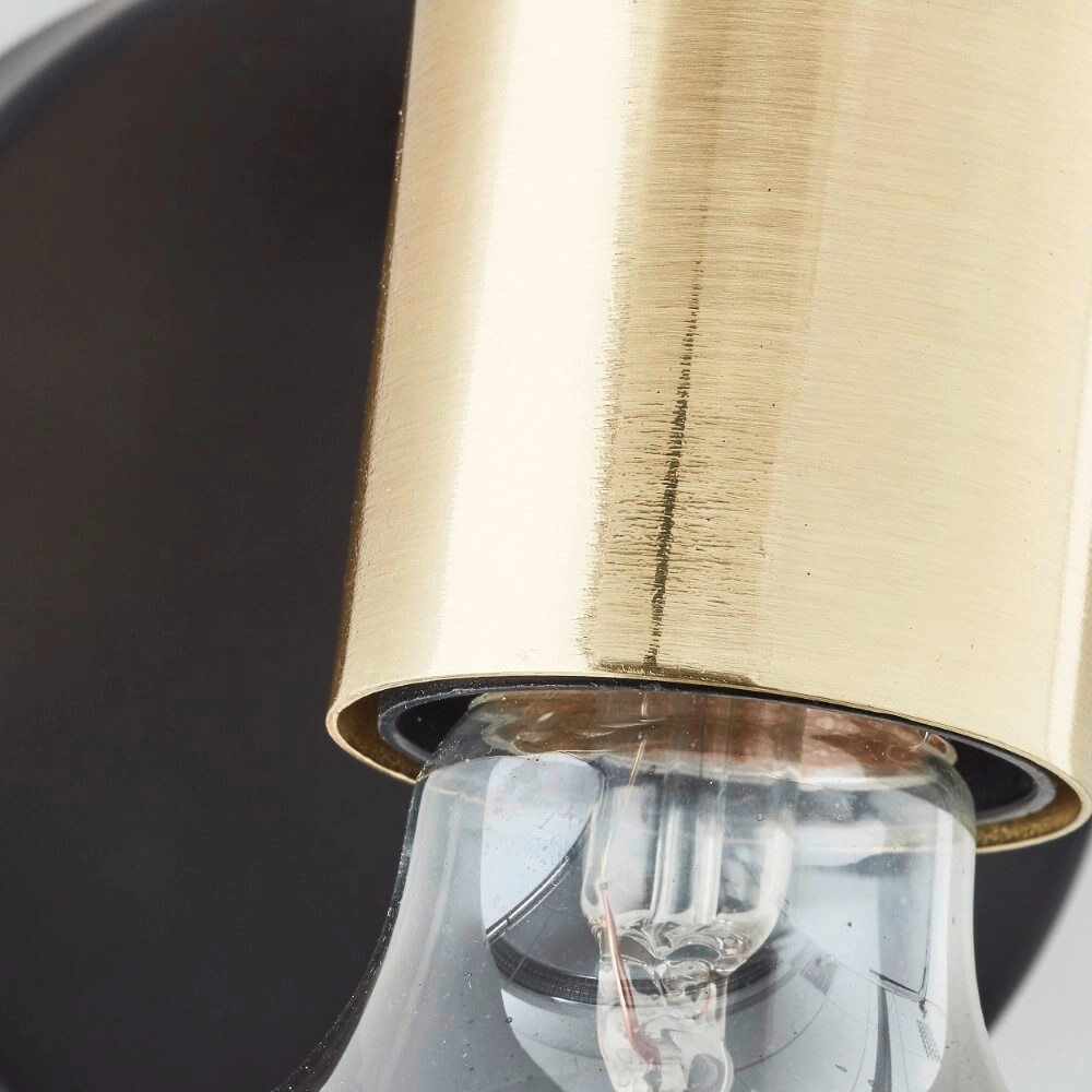 Wall lamp Kerry black with gold Brilliant 4004353409011