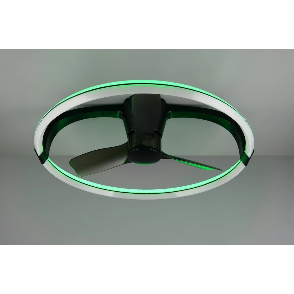 Smarthome fan Stockholm black Ø 73,5 Tuya Trio 4017807693133