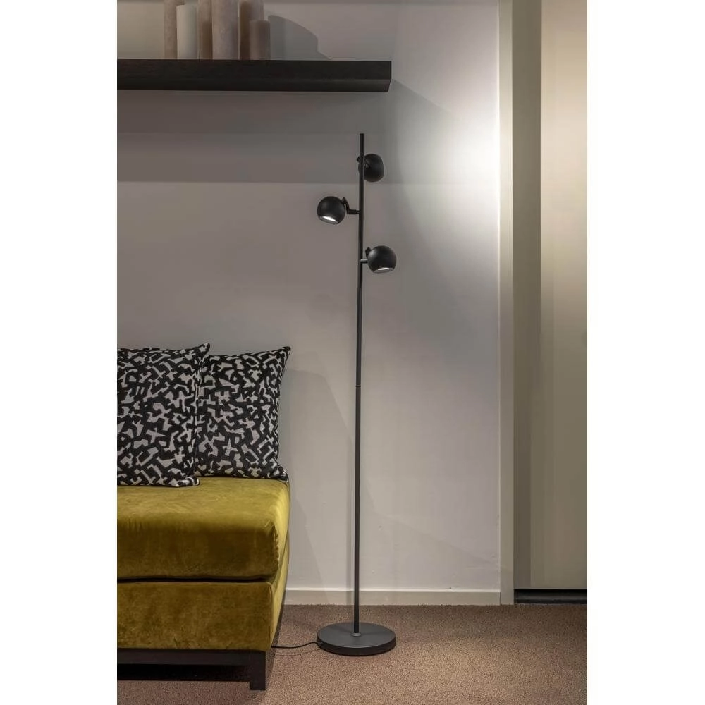 Design floor lamp Bolero black 3-lights Artdelight 8720701100800