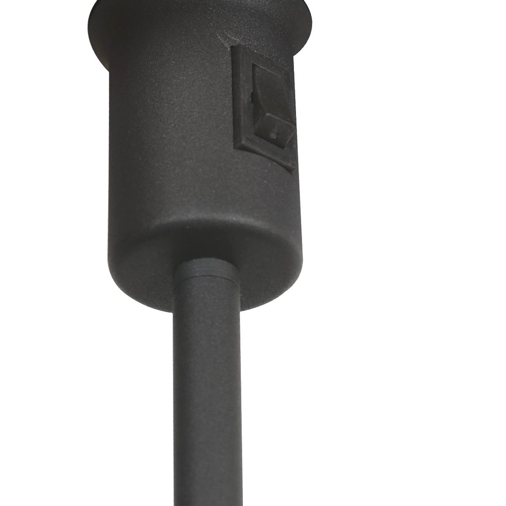Black table lamp Noor with grey cap Steinhauer 8712746182200