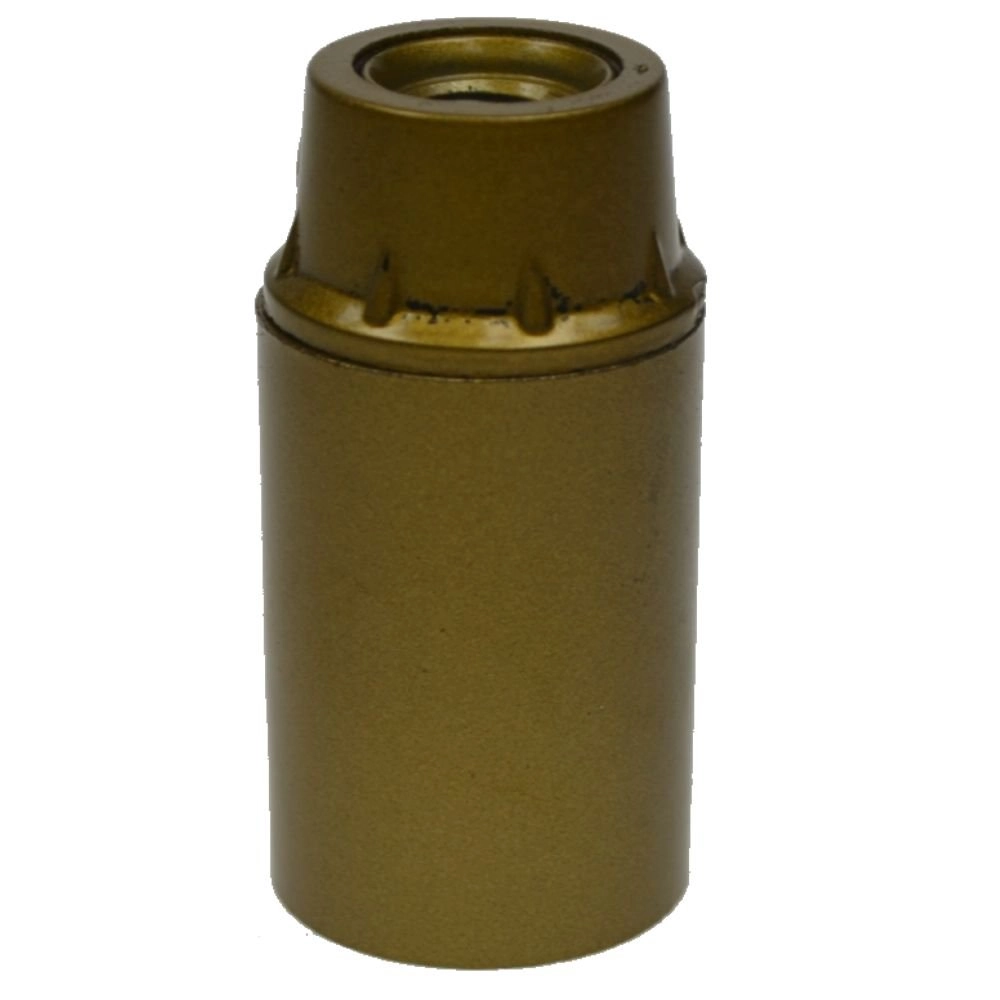 Lamp holder E14 - Base smooth gold