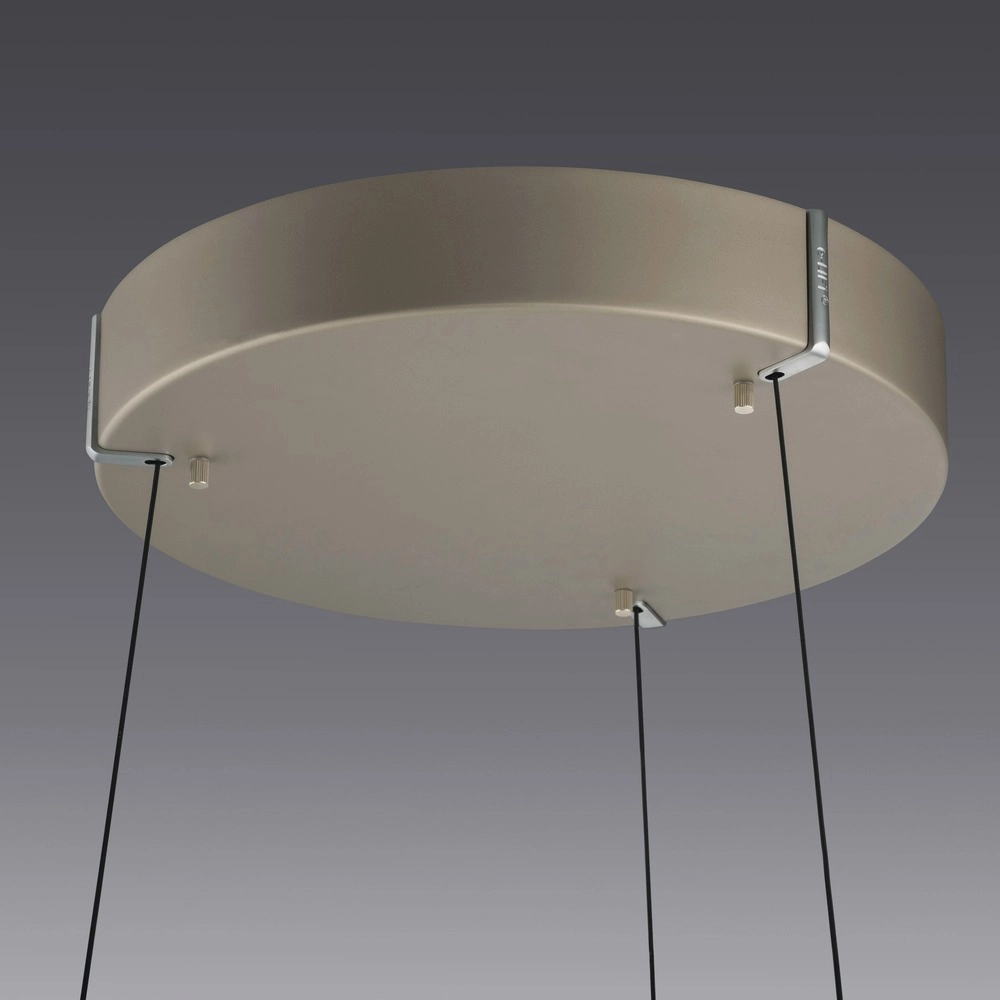 Office pendant lamp Pure E-Loop bronce - Ø 50cm Paul Neuhaus 4012248398357