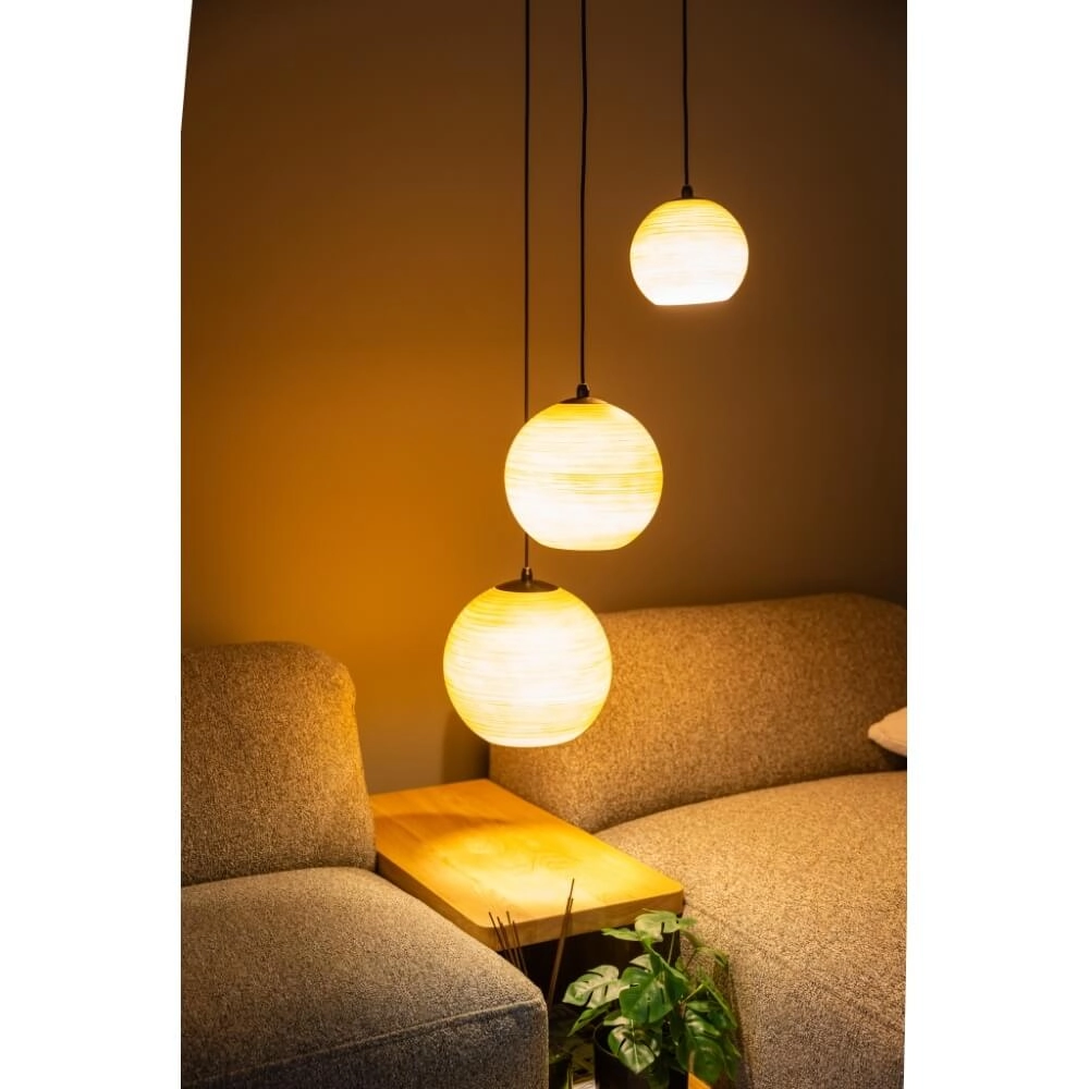 3-light pendant lamp Orb Saturn round with unique effect ETH 8720195309291