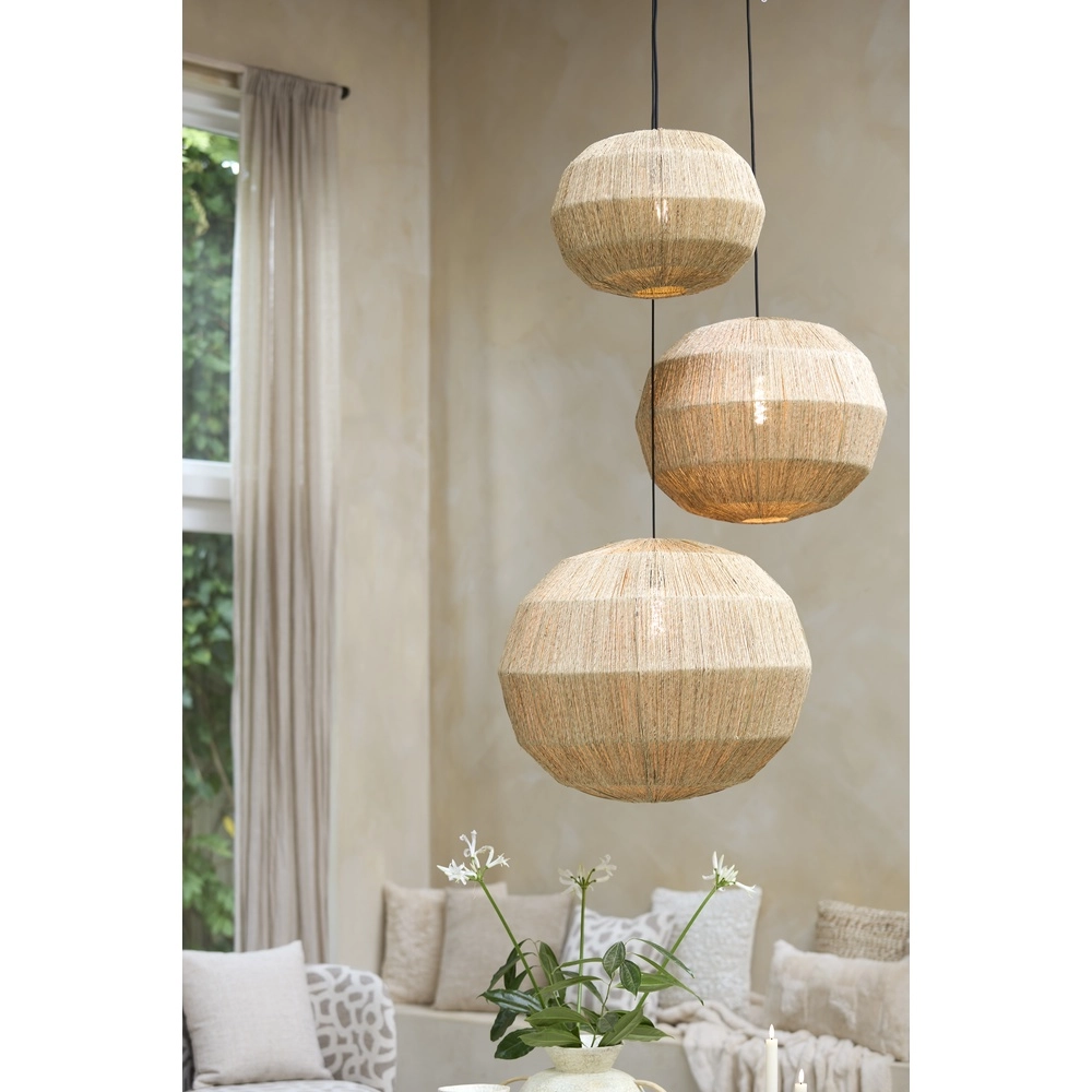 Jute pendant lamp Junna Ø 40cm - 1x E27 Light & Living 8717807836740