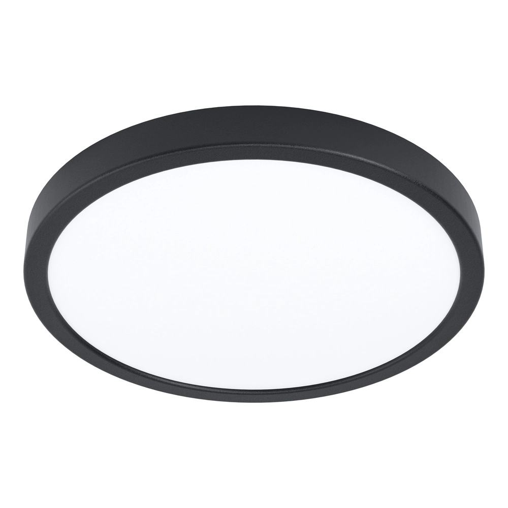 Zigbee ceiling lamp Fueva 6-Z round - black - Ø 40cm