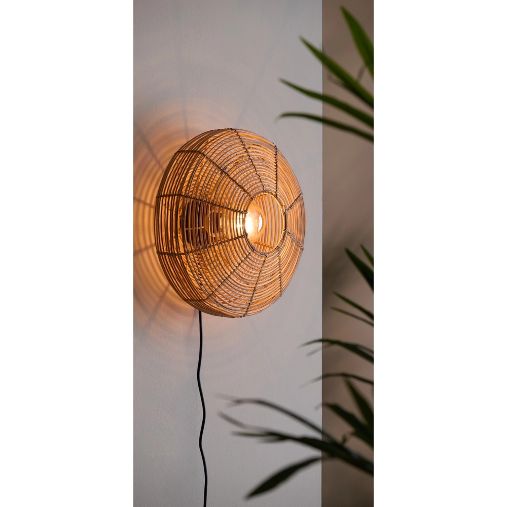 Rattan wall lamp Mataka Ø 51cm Light & Living 8717807338770
