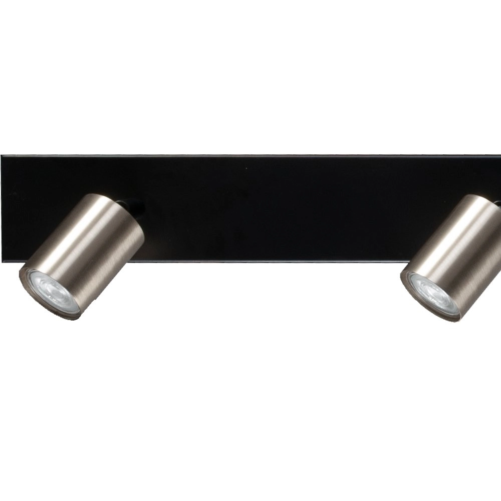 Black ceiling lamp Bounce with 5 nickel spots Masterlight 8718121213873