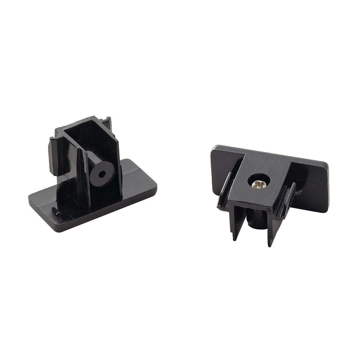 Black Eindkapjes 1-Fase set of 2