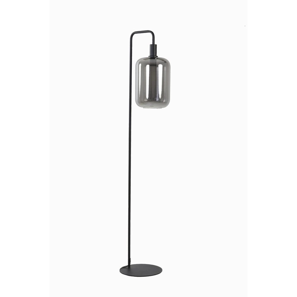 Floor lamp Lekar with smoke glass Light & Living 8717807636654