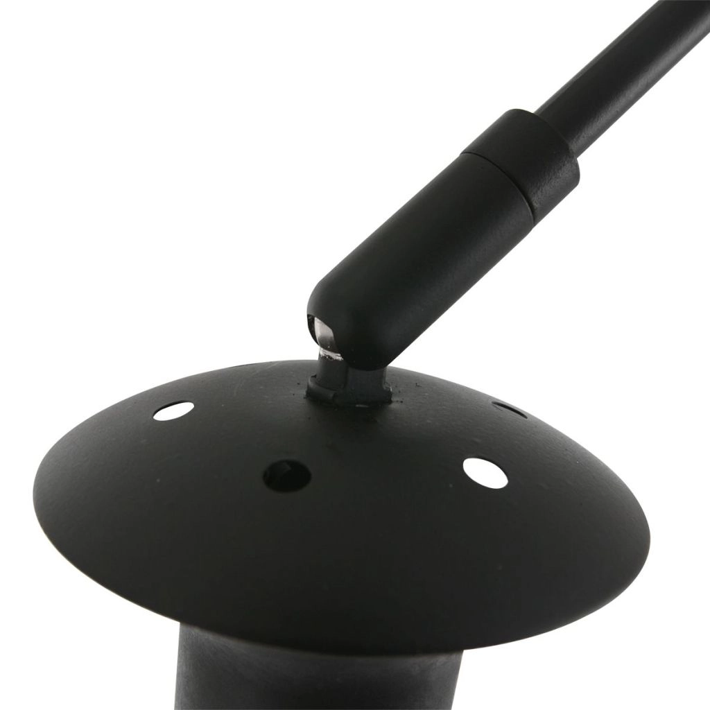 Black wall lamp Vela Lino with cream shade Ø60cm Steinhauer 8712746182033