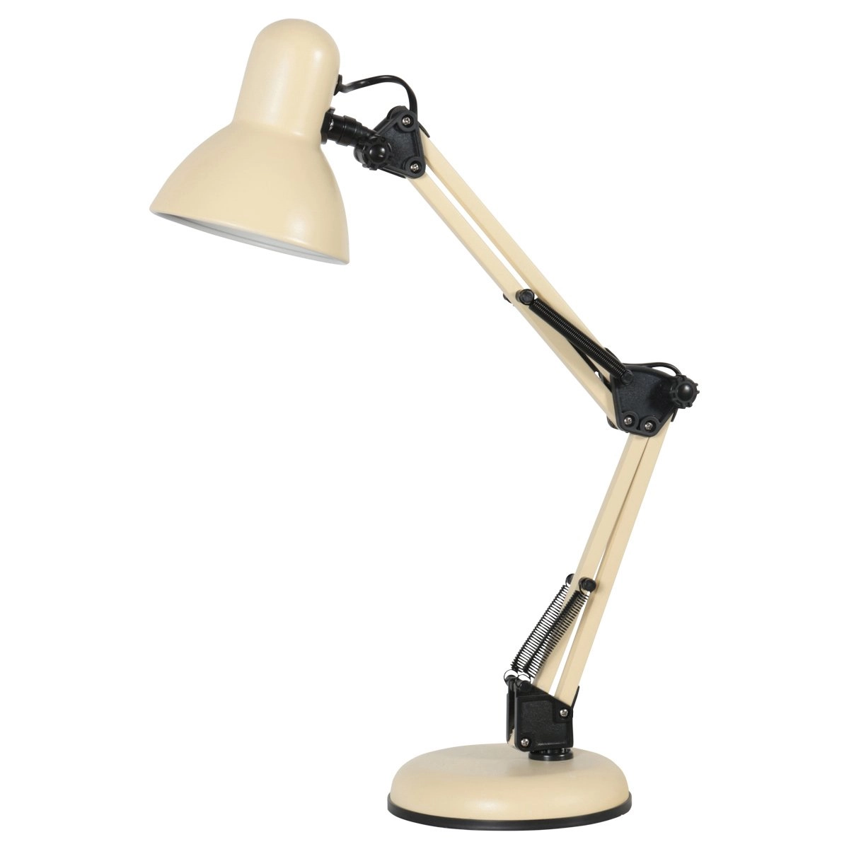 Sand colored desk lamp Study adjustable - 1x E27