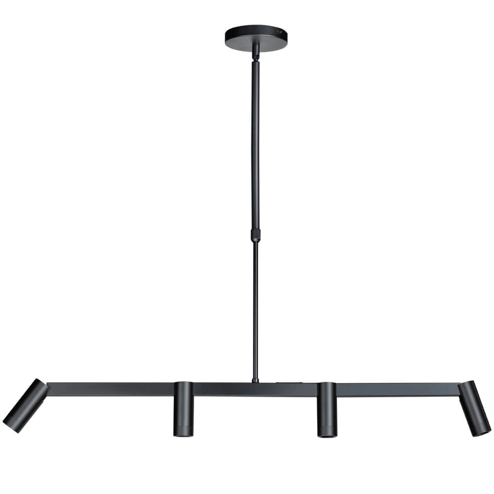 Sleek dining table lamp Miller 4-light black