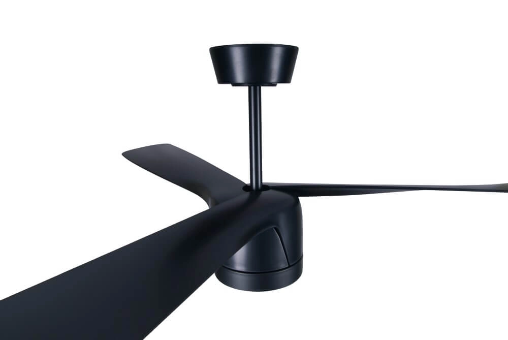 Black ceiling fan with lamp Peregrine Ø 142cm Beacon 9333509165316