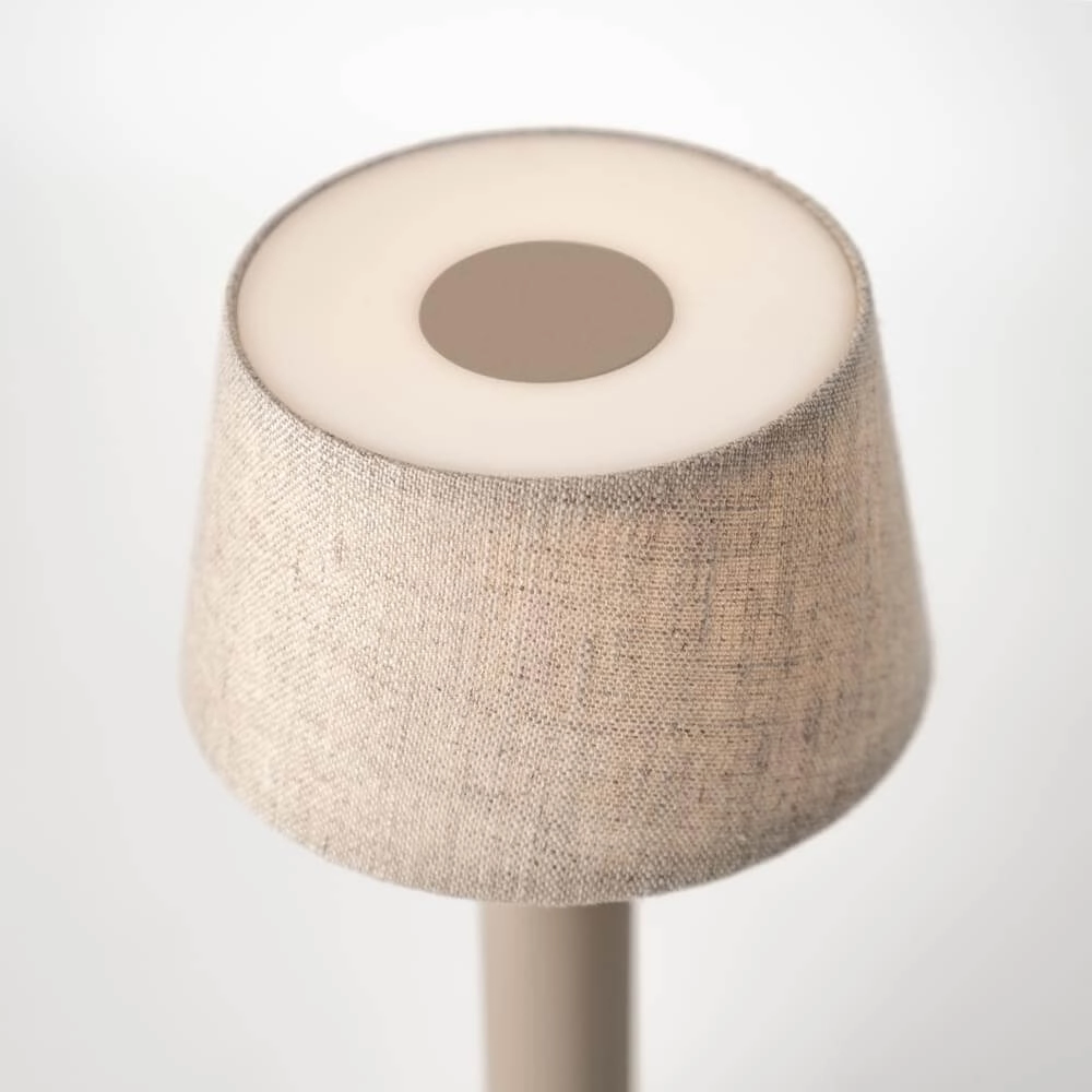 Rechargeable table lamp Two Beige linnen Humble 7446023312363