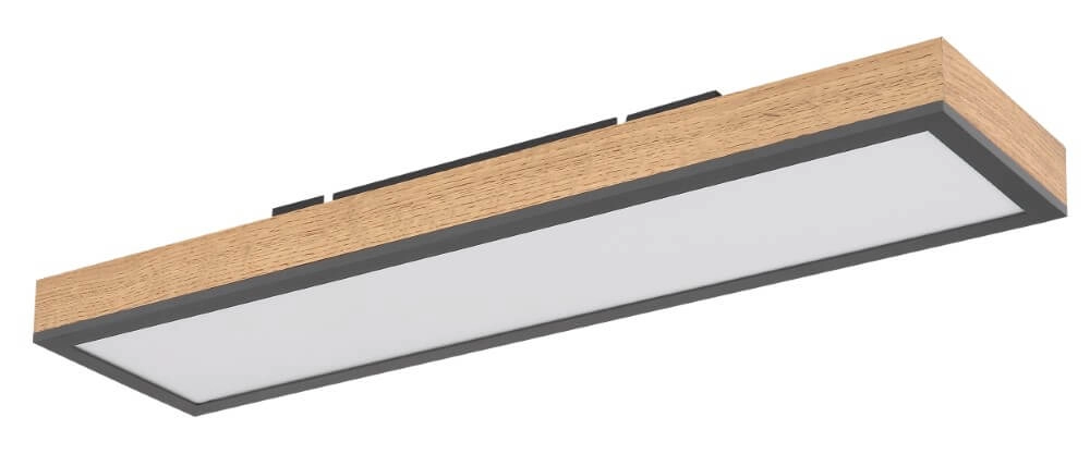 Wooden led ceiling light Doro 60x15cm Globo 9007371417780