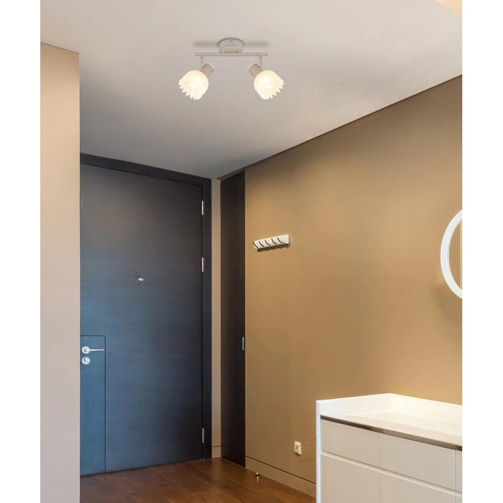 2-light ceiling spotlight Planta sand brown Globo 9007371569939
