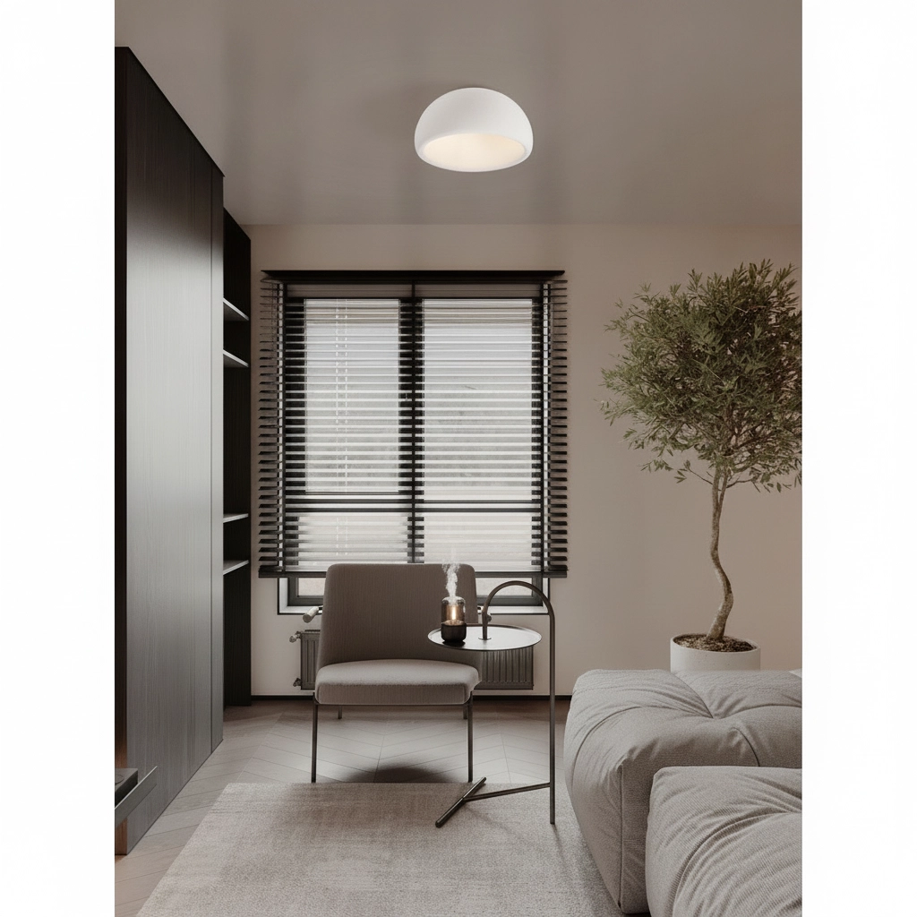 Modern ceiling lamp Davo white Ø 50cm