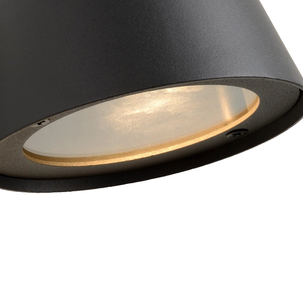Wall spotlight Dingo-Led IP44 anthracite Lucide 5411212143815