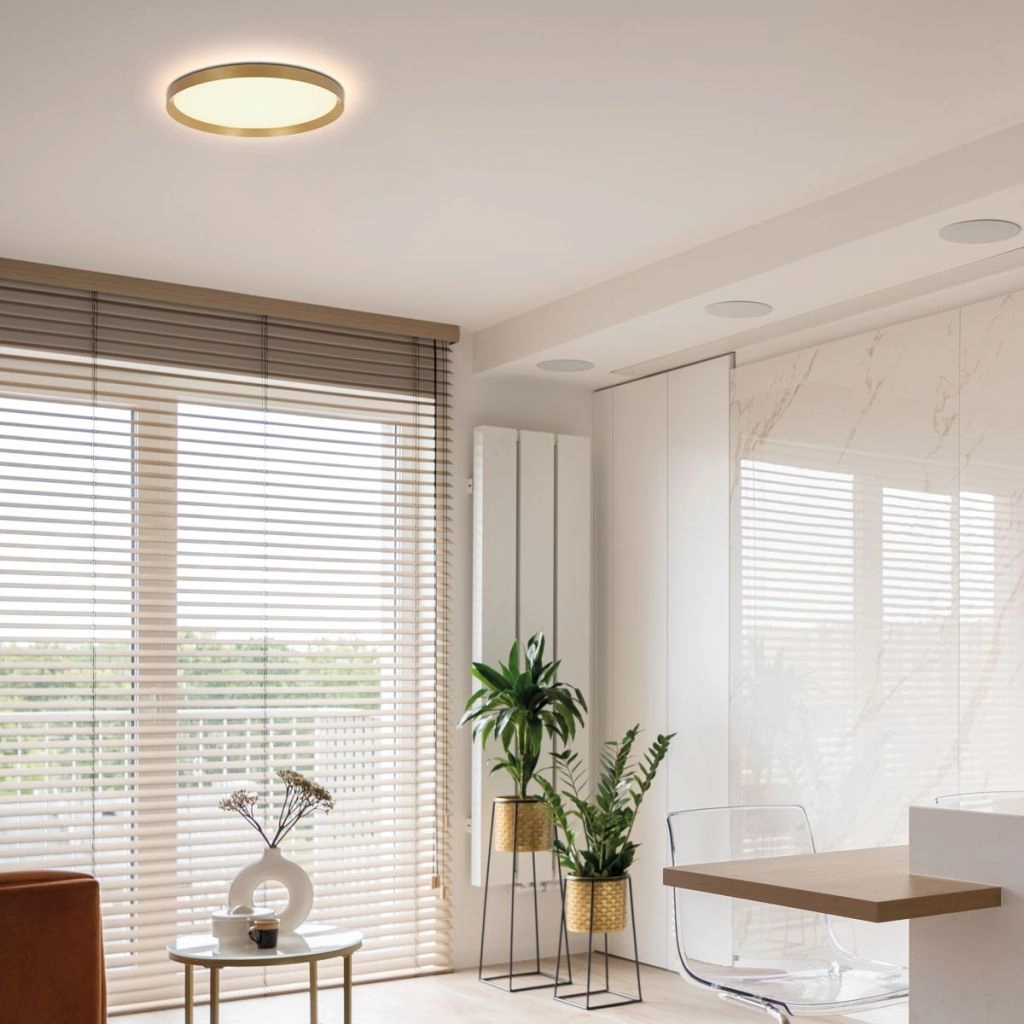Modern ceiling light Flady gold Ø30cm Steinhauer 8712746180985