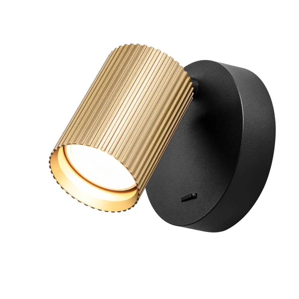 Wall spotlight Onis gold - with switch