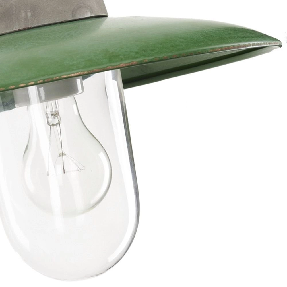 Industry outdoor lamp Fabrique metallic gray with retro green KS Verlichting 8714732119696