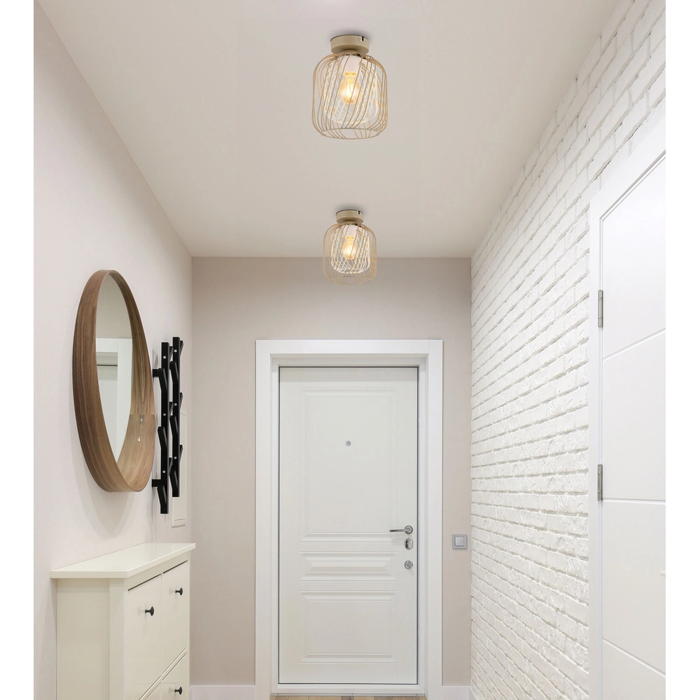 Ceiling lamp Dichti sand brown Globo 9007371533336