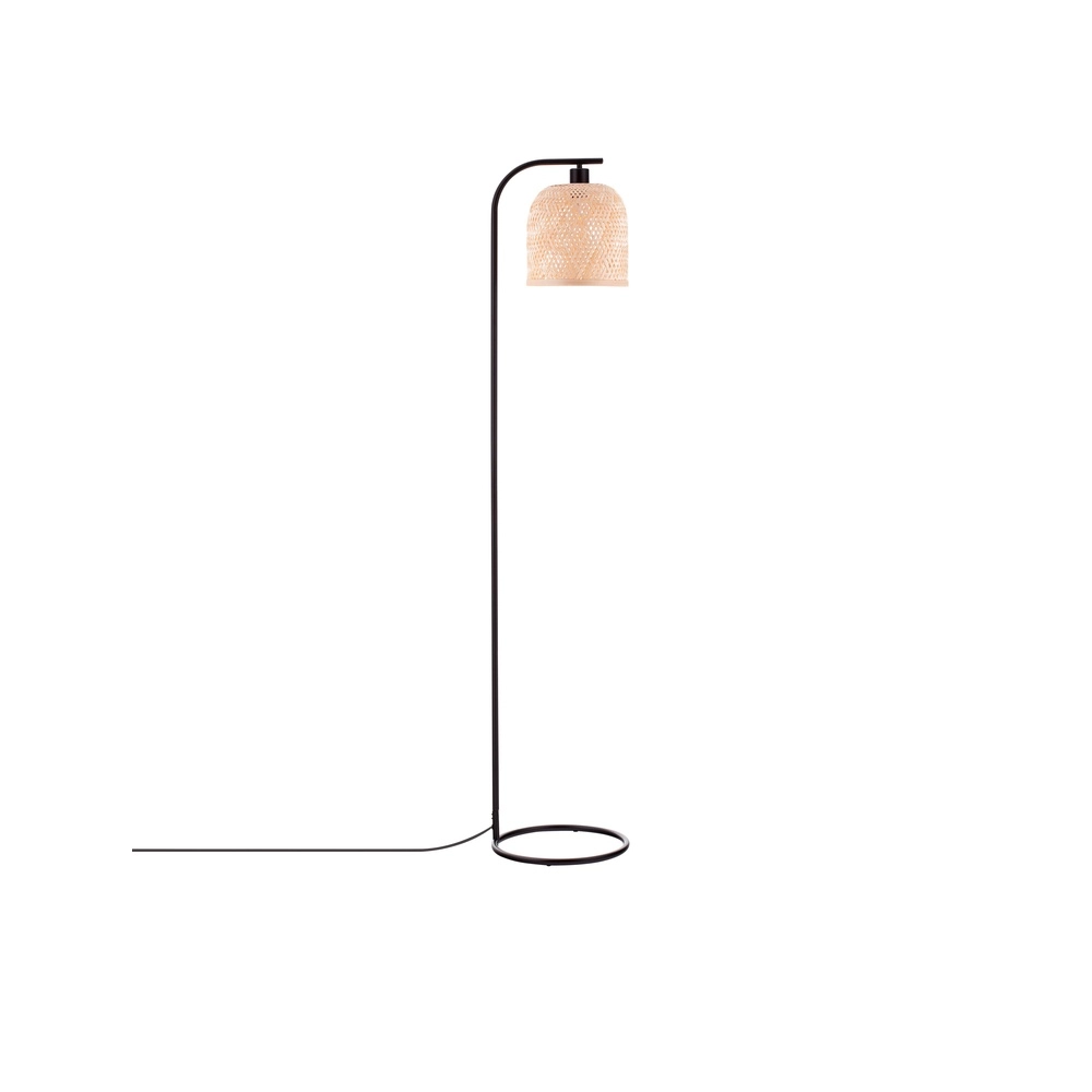 Floor lamp Intra black with bamboo cap Lyora 5212017454836