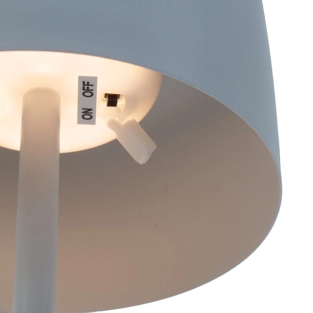 Sleek patio lamp Roccanova Solar White with USB Eglo 9008606355082
