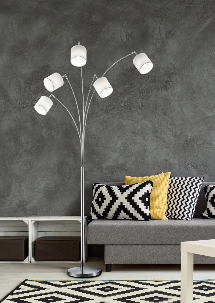 Table lamp shade Tommy 5-light gray Trio 4017807395143