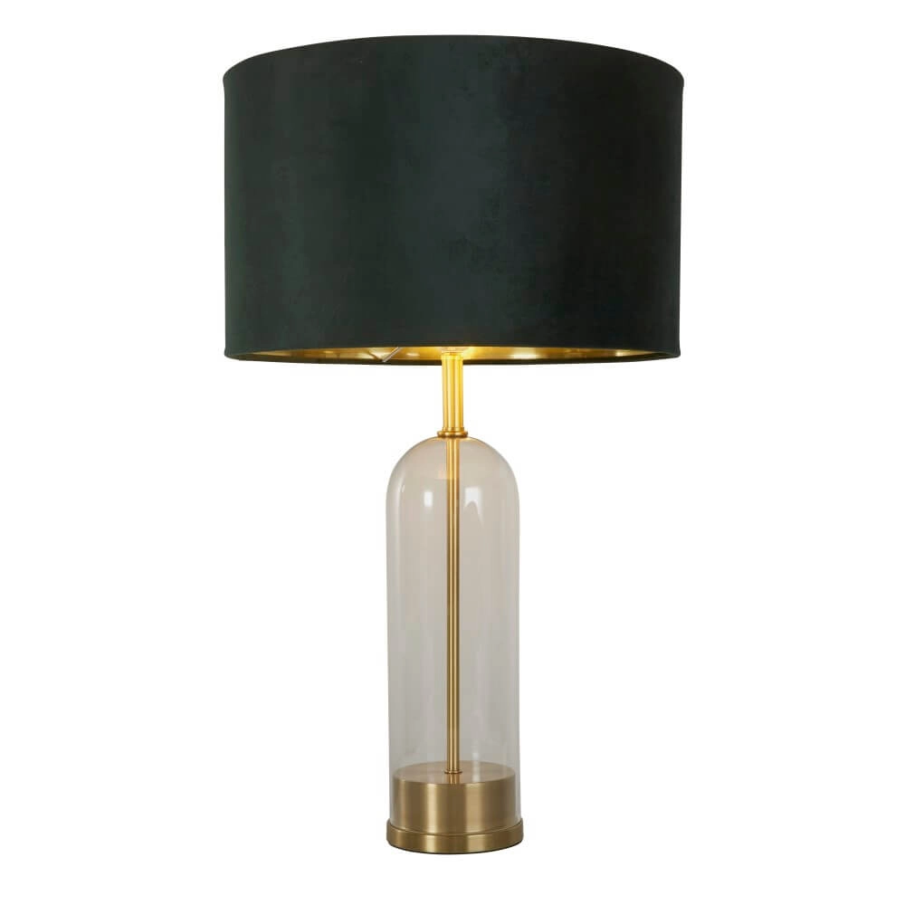 Table lamp Oxford with green hood Searchlight 5053423256818