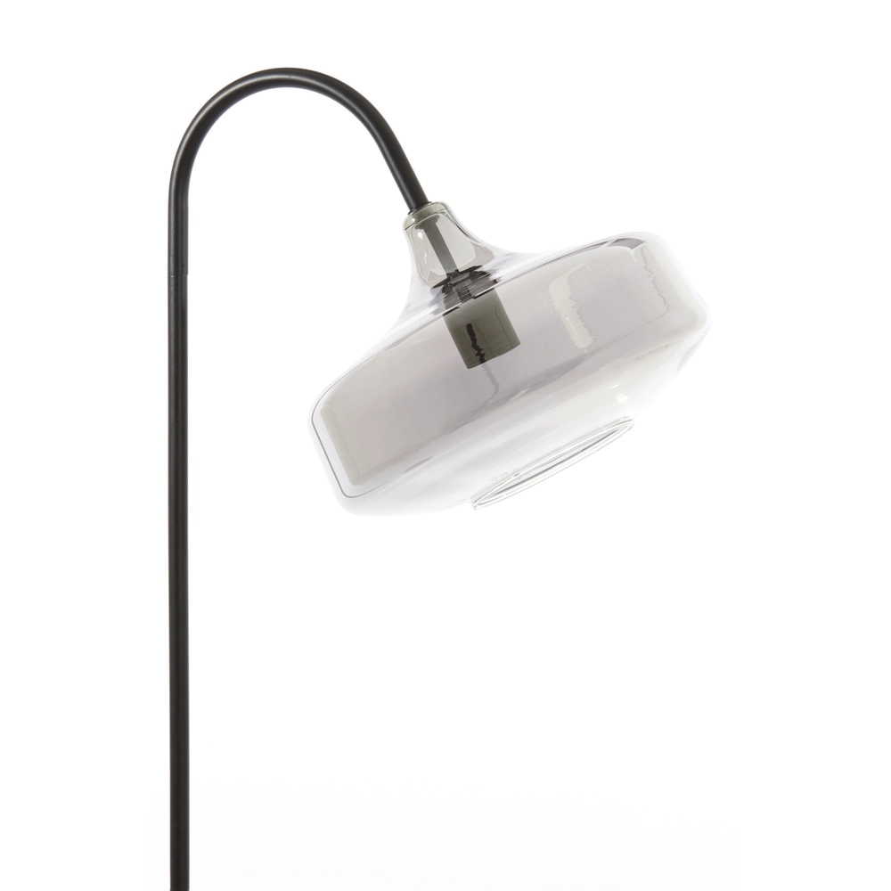 Glass floor lamp Solna Black Light & Living 8717807696566