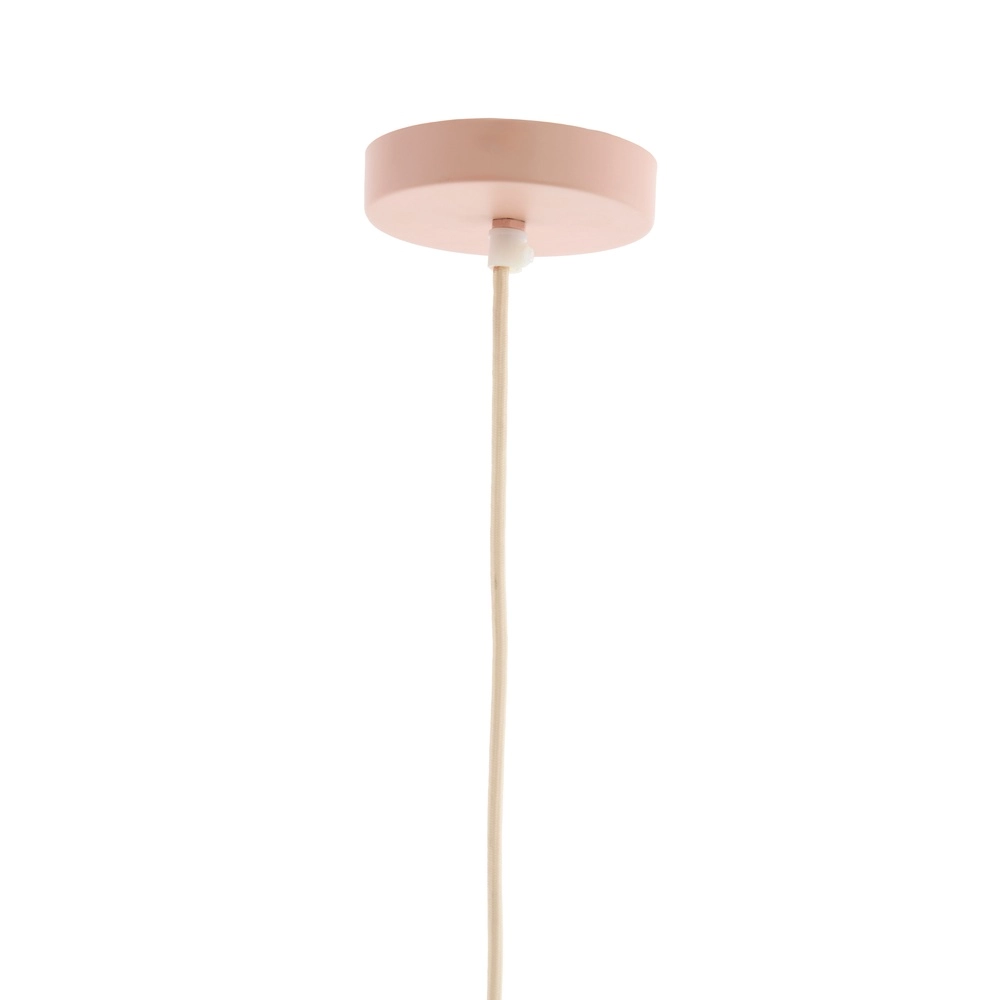 Fabric pendant lamp Cesano Ø 64cm - light pink Light & Living 8717807779320