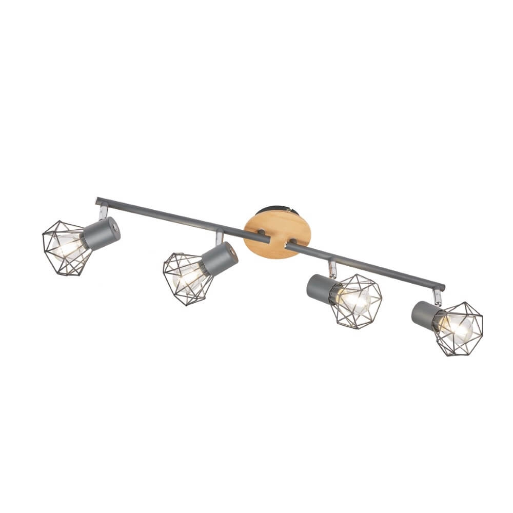 4-light ceiling lamp Ran black