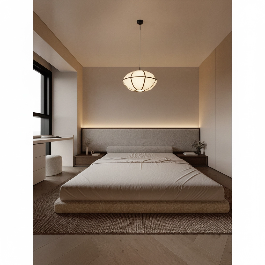Pendant lamp Brera black with white Ø 45cm