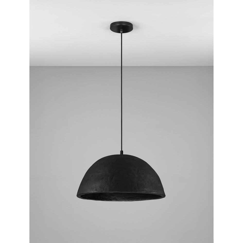 Black pendant lamp Talcum Ø 42cm Lyora 5212017468277