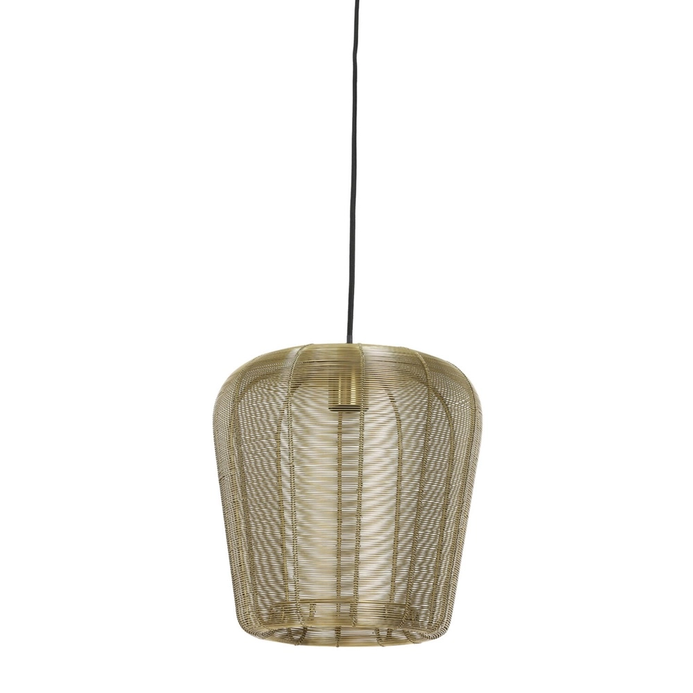 Golden pendant lamp Adeta Ø 28cm