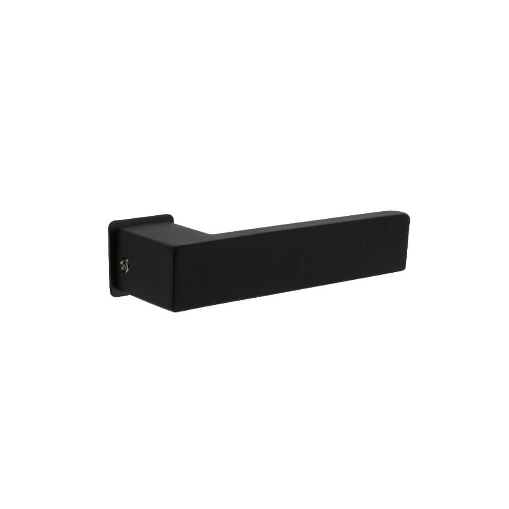 Tight door handle Amsterdam small rosette black