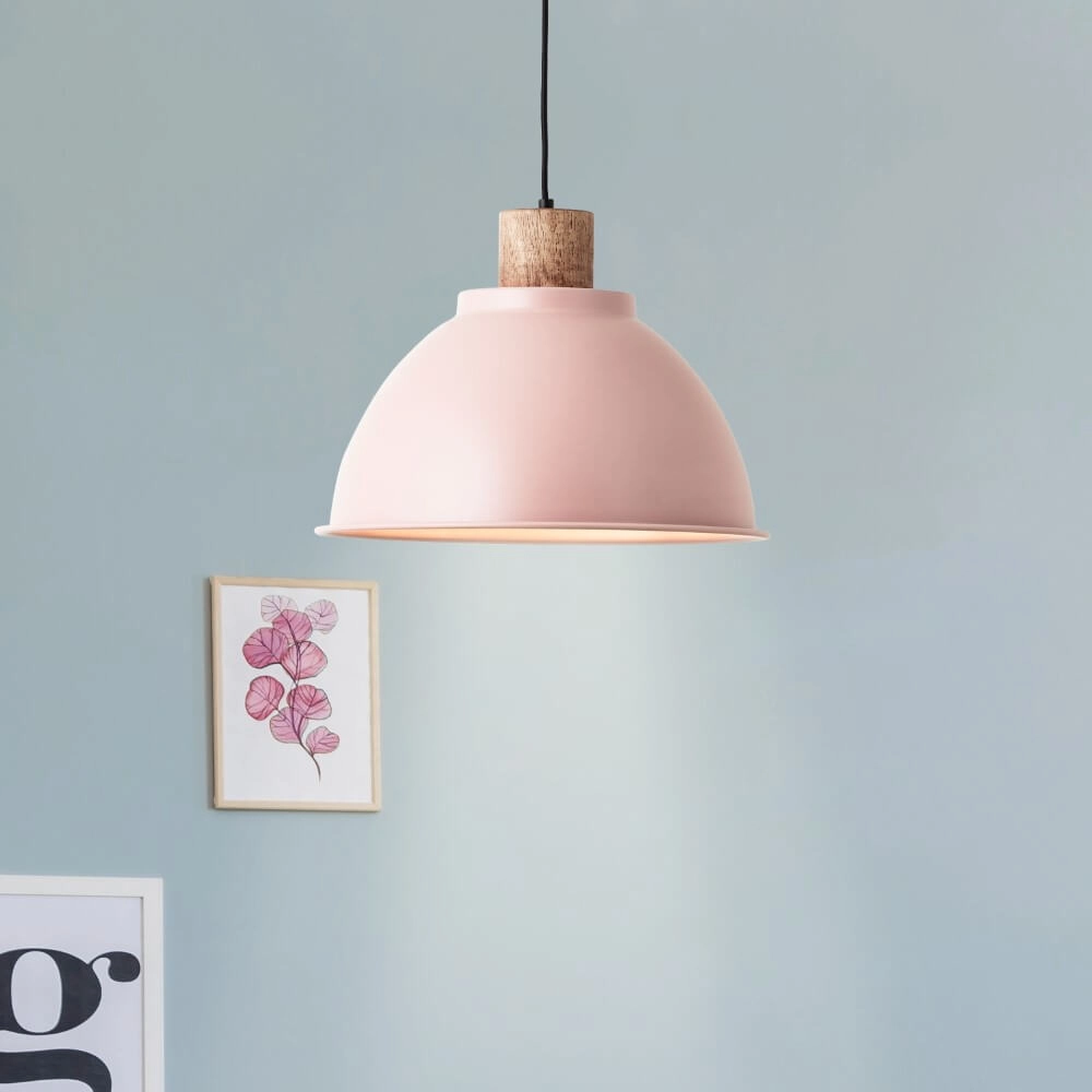 Hanging lamp Erena Ø 38cm pink Brilliant 4004353413032