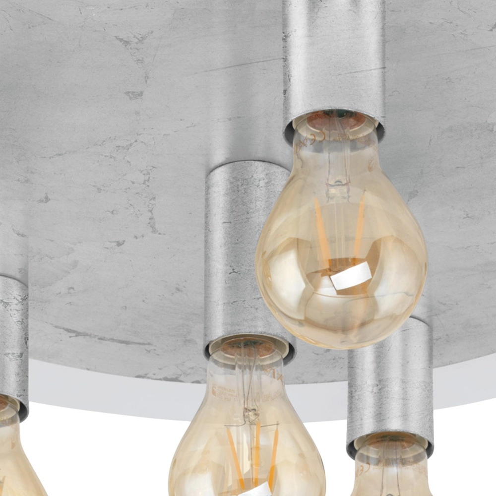 Unique ceiling lamp Passano White and silver 6-lights Eglo 9002759974961