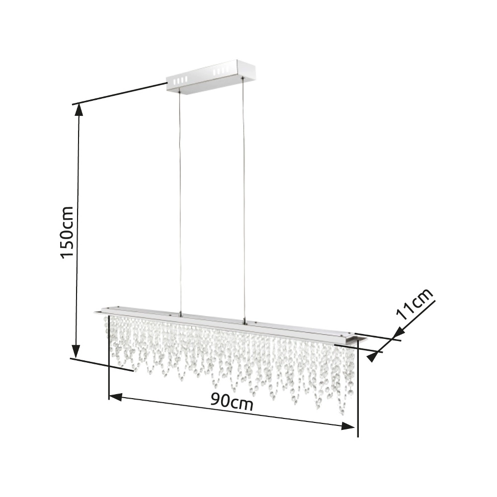 Pendant lamp Scala chrome Globo 9007371352678