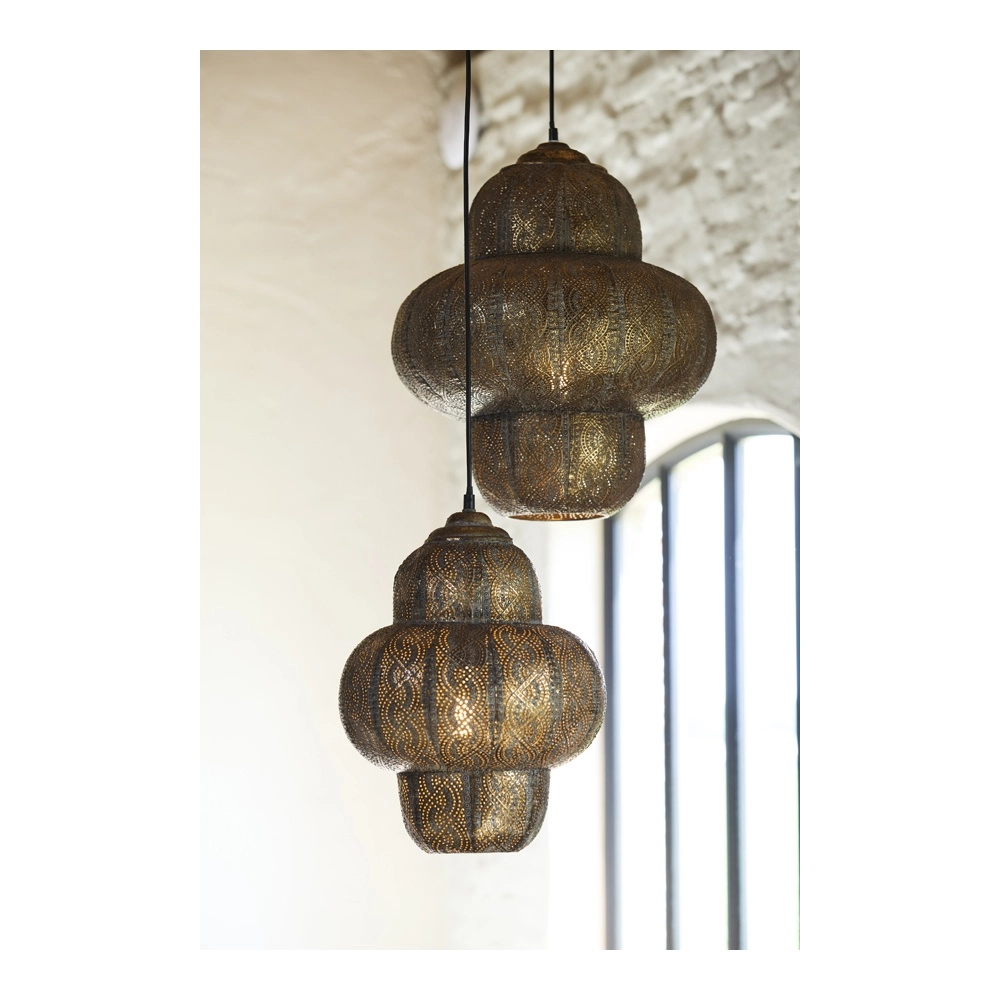 Tiffany pendant lamp Ryota brown Ø 42cm Light & Living 8717807831387