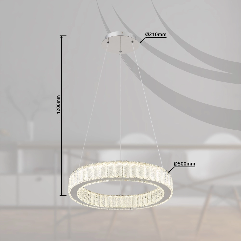 Design pendant lamp Mucky chrome Globo 9007371451982