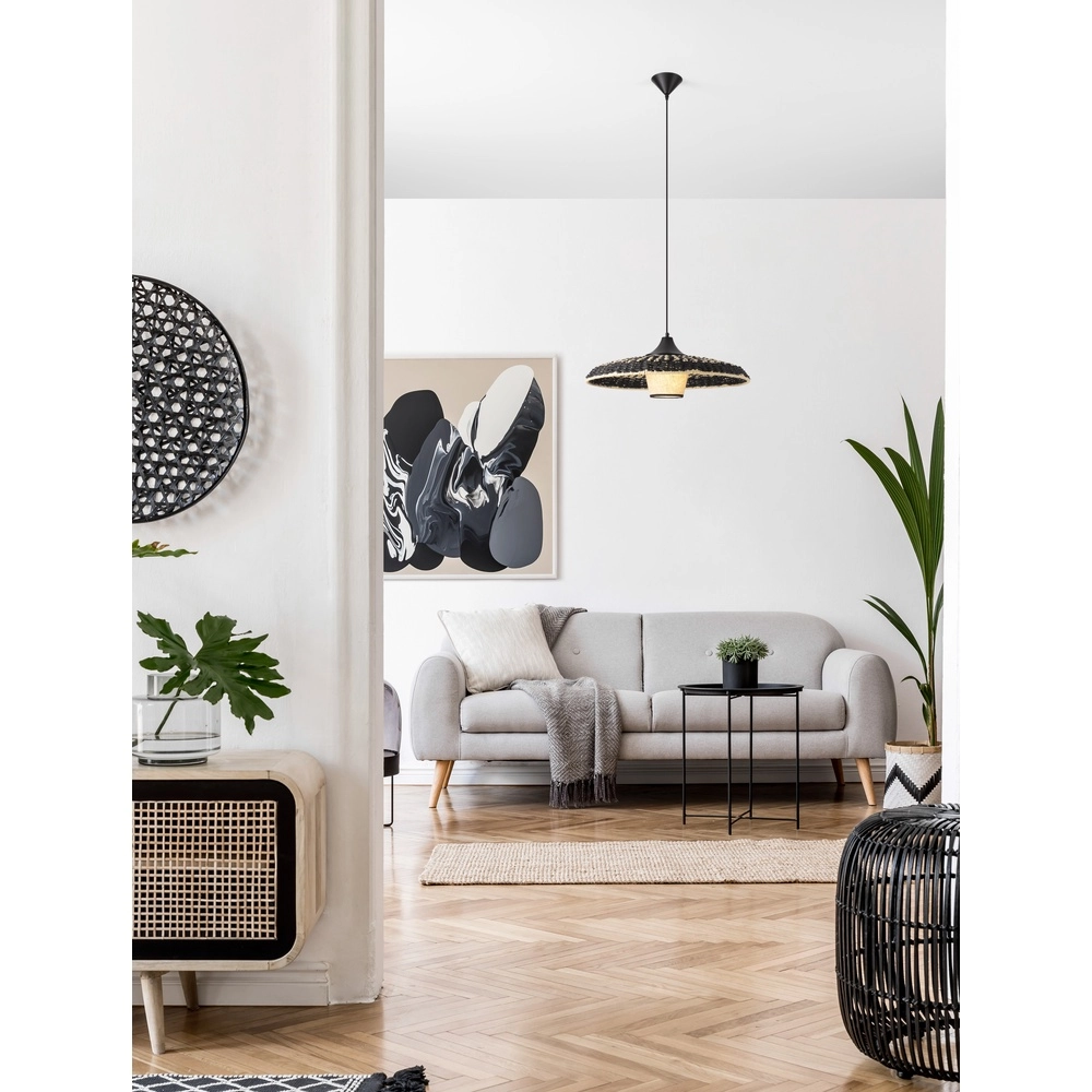 Pendant lamp Capa black Lyora 5212017452924