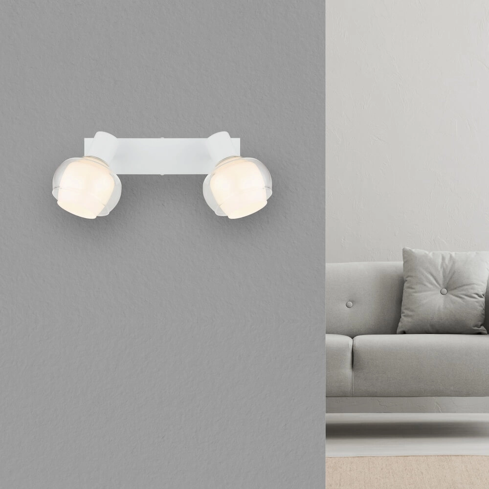 White ceiling lamp Tokki 2-light Globo 9007371446049