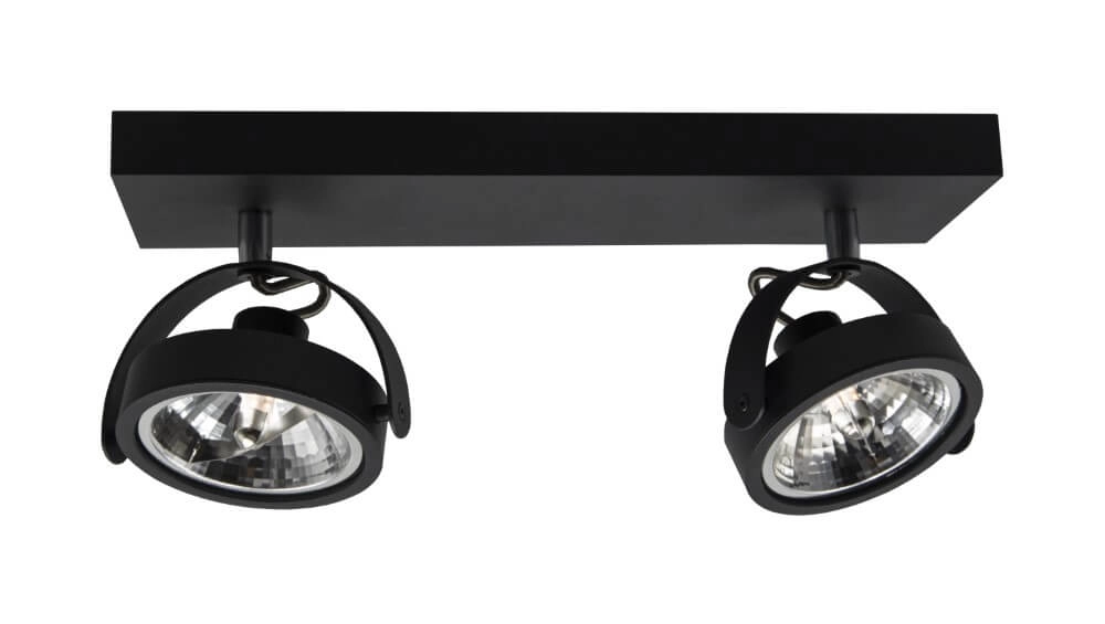 Surface-mounted spotlight Wajer double black