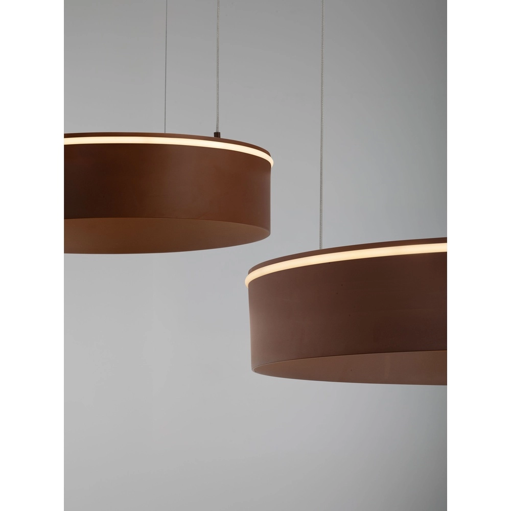 Modern pendant lamp Olivia double brown Lyora 5212017494283