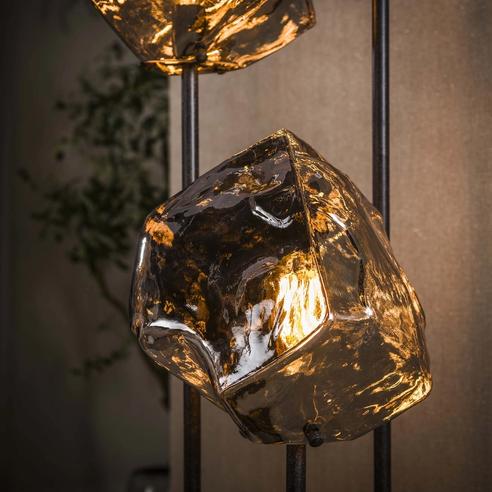 Modern floor lamp Rock 3-light - chrome glass Lyora 8716803511385
